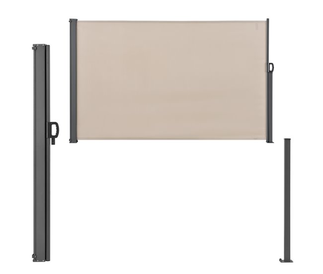 Conforama Toldo Lateral Contra Viento Sol Y Visión Mulhacén Color De Arena 160 X 300cm [pro.tec]