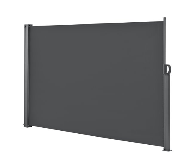 Conforama Toldo lateral contra viento sol y visión Mulhacén Gris 160 x 300cm [pro.tec]