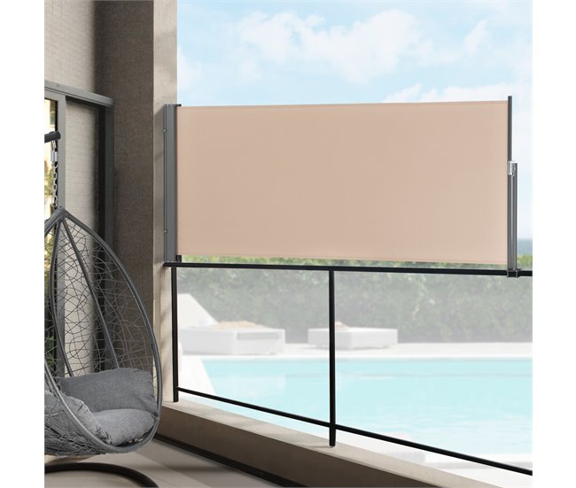 Conforama Toldo Lateral Exterior Mulhacén 120 X 300 Cm Beige / Color Arena [pro.tec]