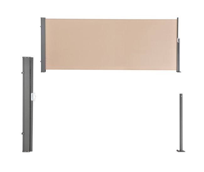 Conforama Toldo Lateral Exterior Mulhacén 120 X 300 Cm Beige / Color Arena [pro.tec]