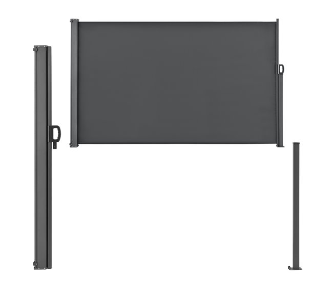 Conforama Toldo Lateral Exterior Mulhacén 180 X 300 Cm Gris Antracita [pro.tec]