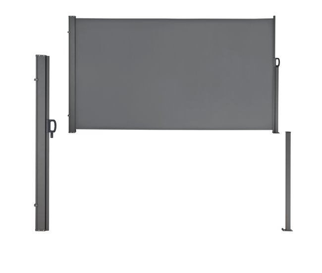 Conforama Toldo Lateral Exterior Mulhacén Extensible 160 X 300 Cm Gris Medio [pro.tec]
