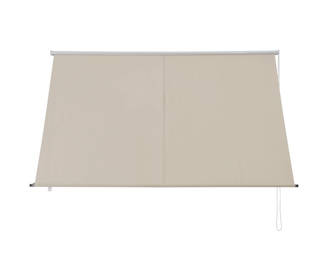 Conforama Toldo Malaga Exterior Terraza Extensible Acero 150 X 120 Cm - Beige [pro.tec]