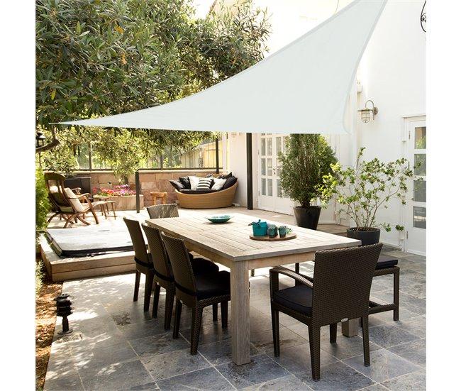 Conforama Toldo Poliéster Triangular Aktive Garden Color Blanco