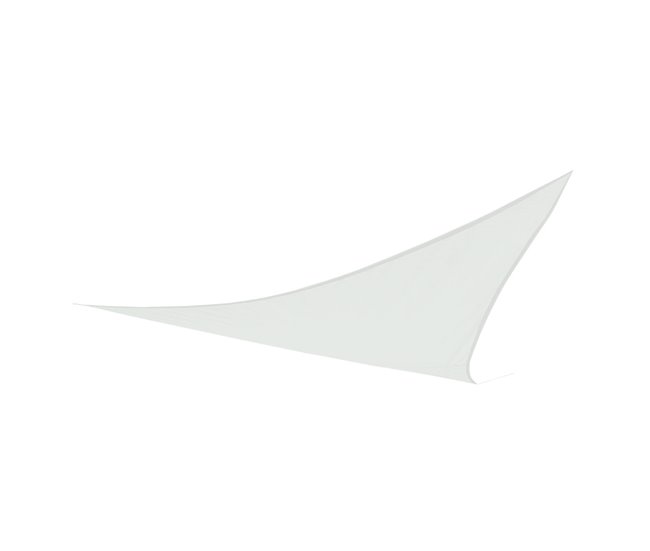 Conforama Toldo poliéster triangular Aktive Garden color blanco