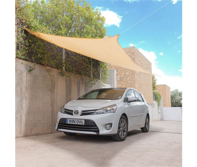 Conforama Toldo Vela De Sombra Rectangular Reshad InnovaGoods 3 X 4 M - Beige