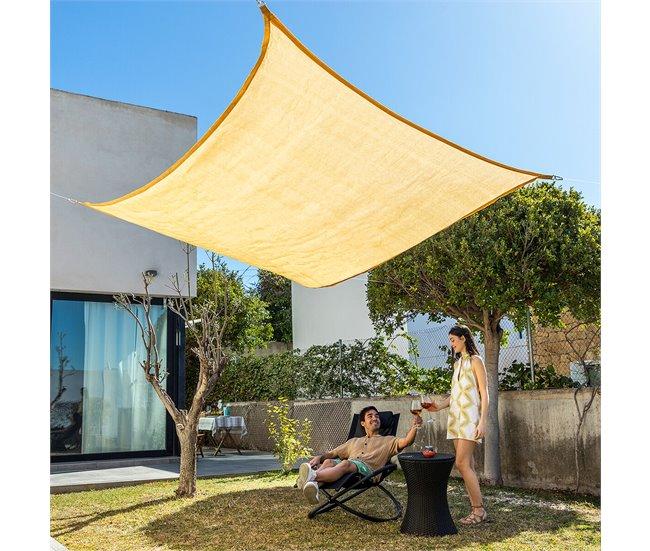 Conforama Toldo Vela De Sombra Rectangular Shazail InnovaGoods 2 X 3 M - Beige