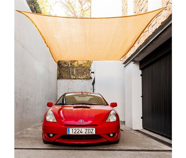 Conforama Toldo Vela De Sombra Rectangular Shazail InnovaGoods 2 X 3 M - Beige