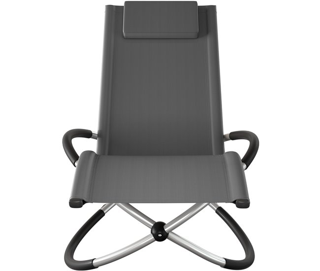Conforama Tumbona Paulina Ergonómica Plegable 150 Kg Gris