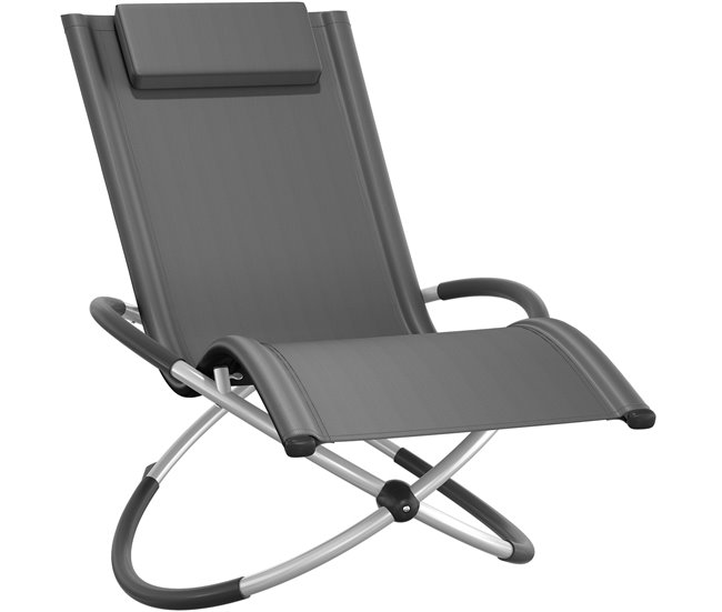 Conforama Tumbona Paulina Ergonómica Plegable 150 Kg Gris