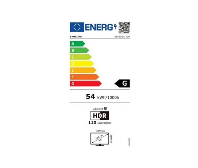 Conforama TV 43 Pulgadas SAMSUNG UE43CU7172UXXH Smart TV 4K ULTRA HD