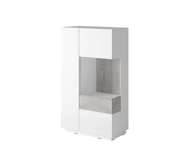 Conforama Vajillero 2 puertas apertura derecha Andrea Blanco y Concreto