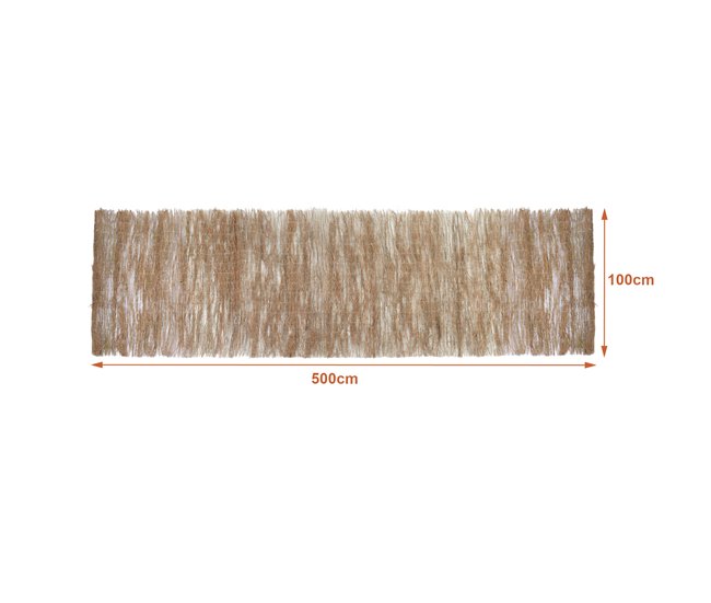 Conforama Valla De Brezo Brielle Ocultación Ramillas Secas 0 9kg/m² 500x100cm - Natural [casa.pro]