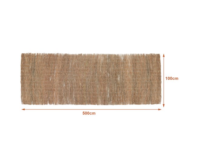 Conforama Valla De Brezo Brielle Ocultación Ramillas Secas 1 5kg/m² 500x100cm - Natural [casa.pro]