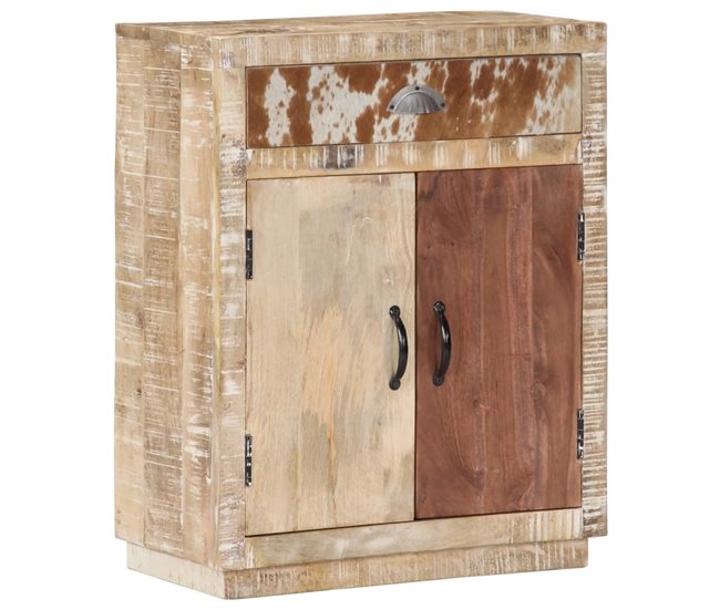 Conforama VidaXL Aparador De Madera Maciza De Mango 60x30x75 Cm