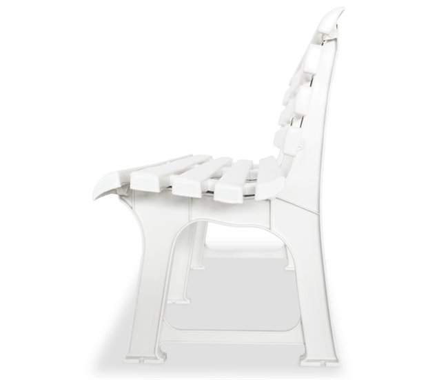 Conforama VidaXL Banco De Jardín 145 5 Cm Plástico Blanco