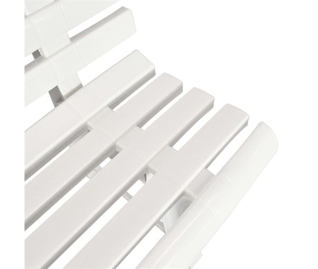 Conforama VidaXL Banco De Jardín 145 5 Cm Plástico Blanco