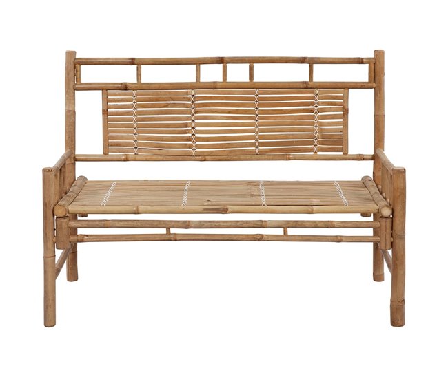 Conforama VidaXL Banco De Jardín Con Cojín Bambú 120 Cm