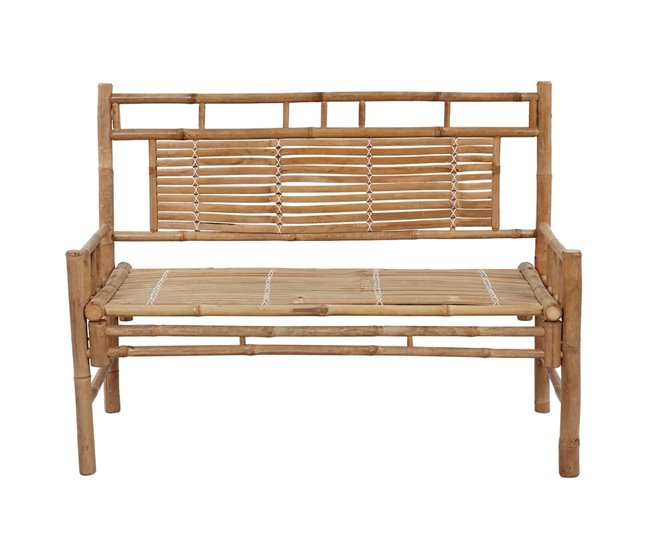 Conforama VidaXL Banco De Jardín Con Cojín Bambú 120 Cm