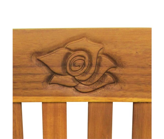 Conforama VidaXL Banco De Jardín Con Cojín Madera Maciza De Acacia 157 Cm