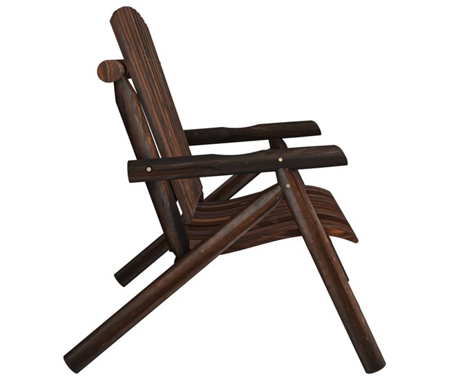 Conforama VidaXL Banco De Jardín De 2 Plazas Madera Maciza Abeto 119x85x98 Cm