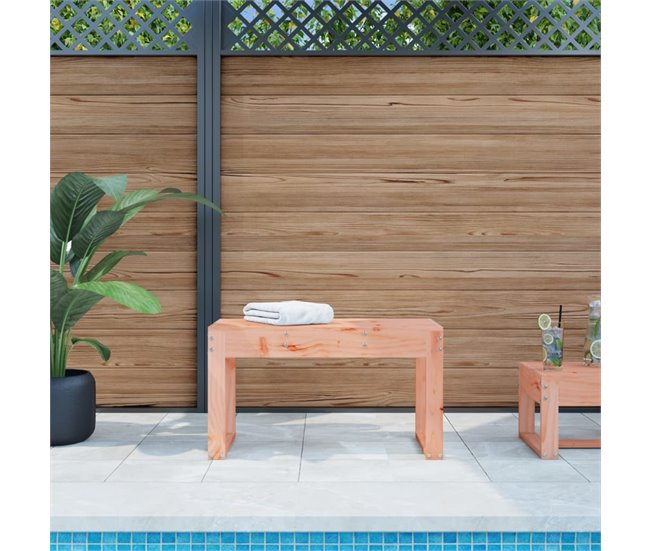 Conforama VidaXL Banco De Jardín Madera Maciza De Abeto Douglas 80x38x45 Cm
