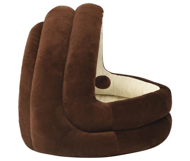 Conforama VidaXL Cama Para Gatos Color Marrón Y Crema 40x40x35 Cm