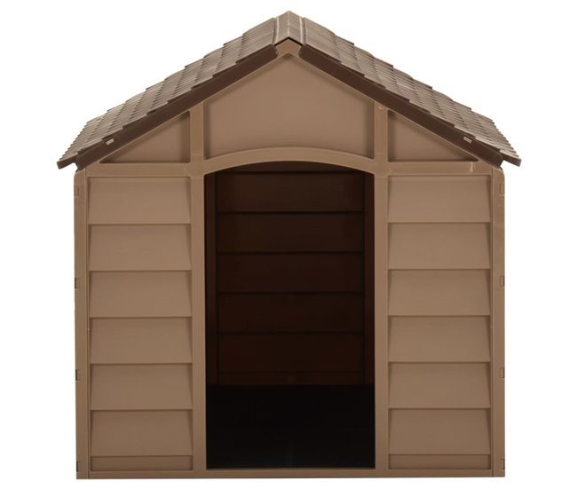 Conforama VidaXL Caseta Para Perros Marrón PP 71x71 5x68 Cm
