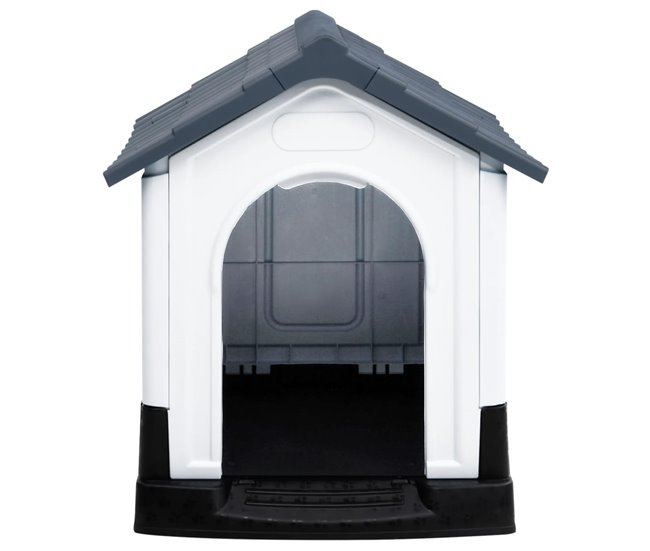 Conforama VidaXL Caseta Para Perros Polipropileno Gris 57x68x66 Cm