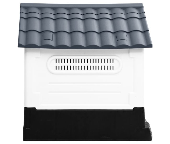 Conforama VidaXL Caseta Para Perros Polipropileno Gris 57x68x66 Cm