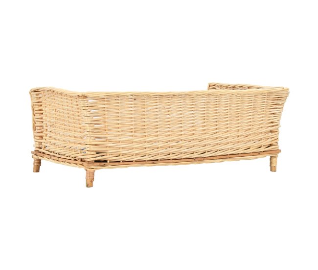 Conforama VidaXL Cesta Para Perros Con Cojín Sauce Natural 90x54x35 Cm