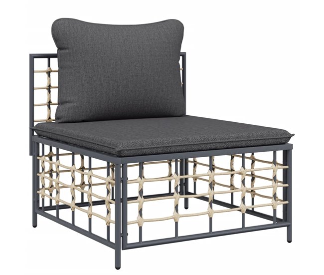 Conforama VidaXL Juego De Muebles De Jardín 6 Pzas Cojines Ratán PE