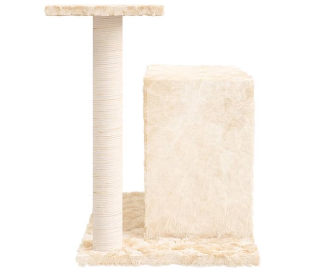 Conforama VidaXL Rascador Para Gatos Con Postes De Sisal Color Crema 51 Cm