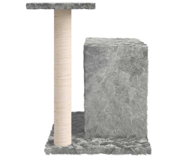 Conforama VidaXL Rascador Para Gatos Con Postes De Sisal Gris Claro 51 Cm