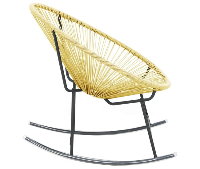 Conforama VidaXL Silla De Jardín Acapulco Ratán Sintético Beige