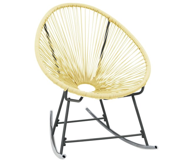 Conforama vidaXL Silla de jardín Acapulco ratán sintético beige