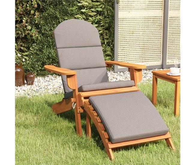 Conforama VidaXL Silla De Jardín Adirondack Con Reposapiés Madera Maciza Acacia