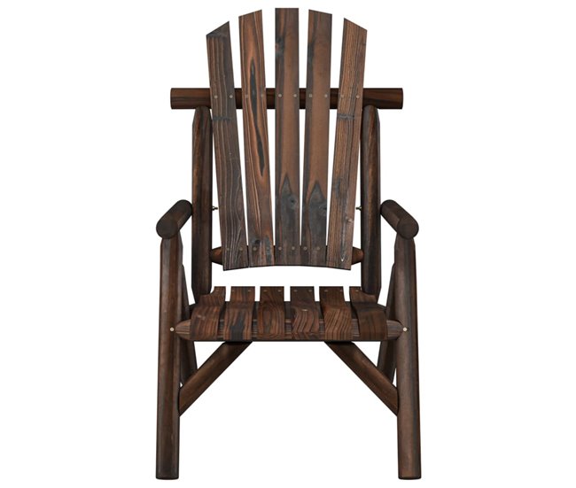 Conforama VidaXL Silla De Jardín Madera Maciza De Abeto 68x86x103