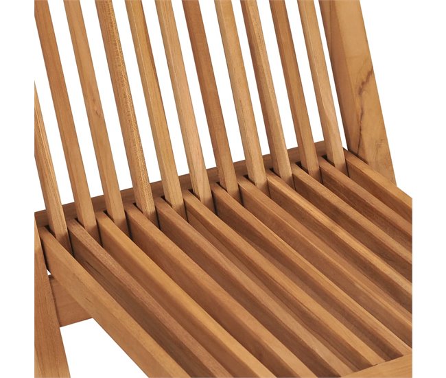 Conforama VidaXL Sillas De Jardín 2 Uds Madera De Teca Y Cojines Gris Antracita