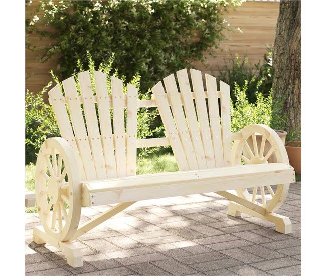 Conforama VidaXL Sillón De Jardín Adirondack Doble Madera Maciza De Abeto