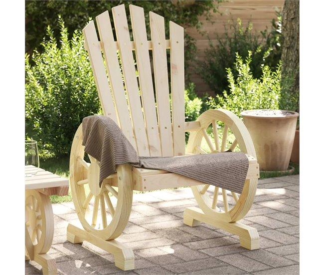 Conforama VidaXL Sillón De Jardín Adirondack Madera Maciza De Abeto