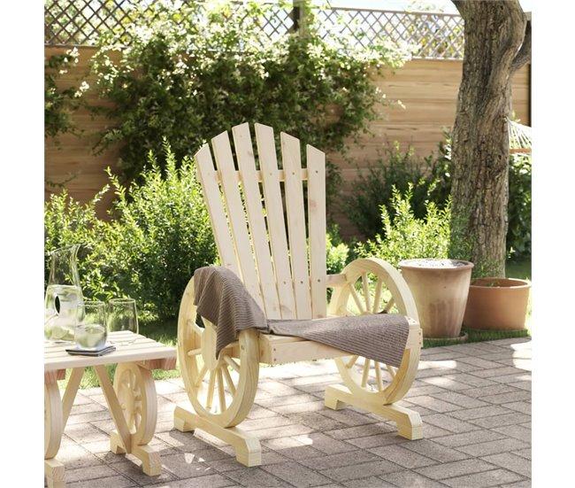 Conforama VidaXL Sillón De Jardín Adirondack Madera Maciza De Abeto