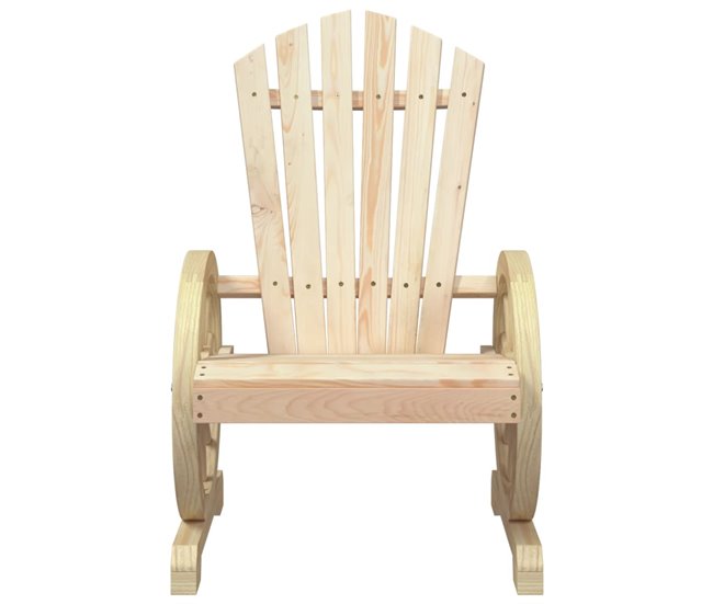 Conforama VidaXL Sillón De Jardín Adirondack Madera Maciza De Abeto