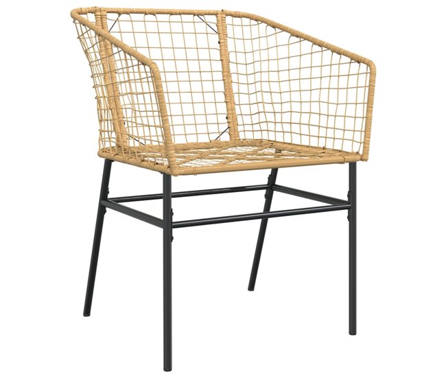 Conforama VidaXL Sillones De Jardín 2 Unidades Ratán Sintético Marrón