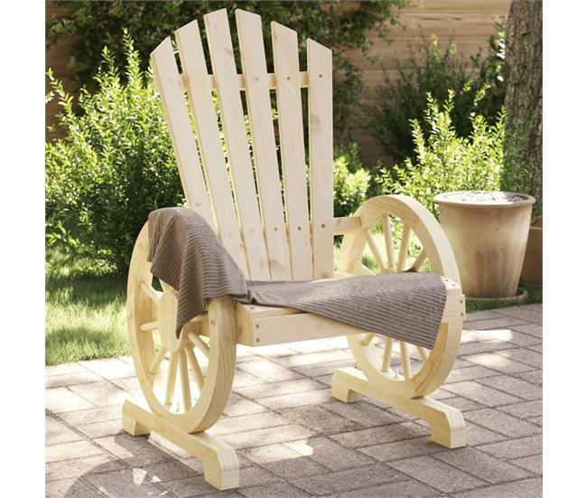Conforama VidaXL Sillones De Jardín Adirondack 2 Uds Madera Maciza De Abeto
