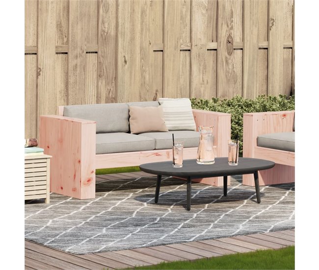 Conforama VidaXL Sofá De Jardín De 2 Plazas Madera Maciza Douglas 134x60x62 Cm