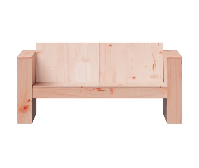 Conforama VidaXL Sofá De Jardín De 2 Plazas Madera Maciza Douglas 134x60x62 Cm