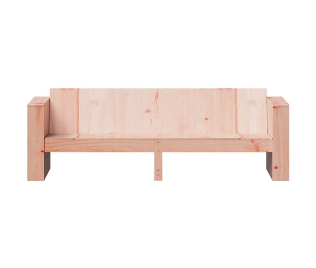 Conforama VidaXL Sofá De Jardín De 3 Plazas Madera Maciza Douglas 189x60x62 Cm