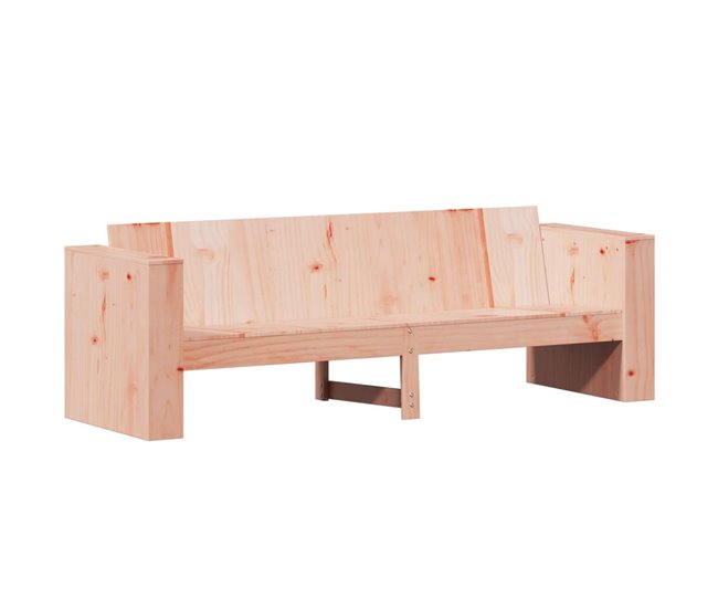 Conforama vidaXL Sofá de jardín de 3 plazas madera maciza Douglas 189x60x62 cm