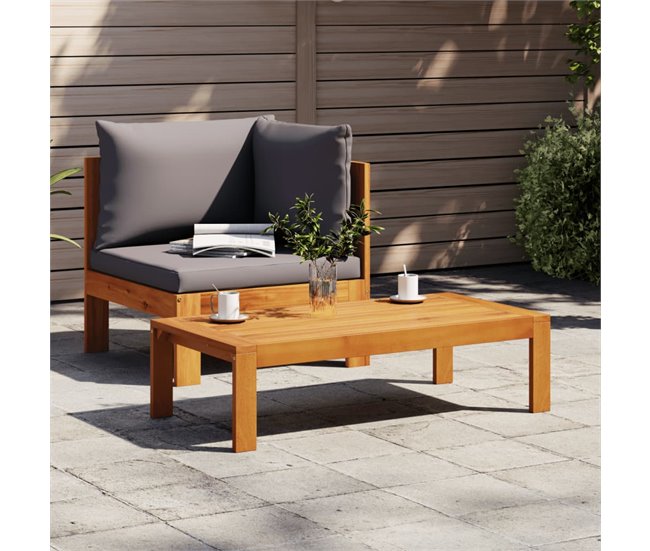 Conforama VidaXL Sofás De Jardín 2 Pzas Con Cojines Madera Maciza Acacia